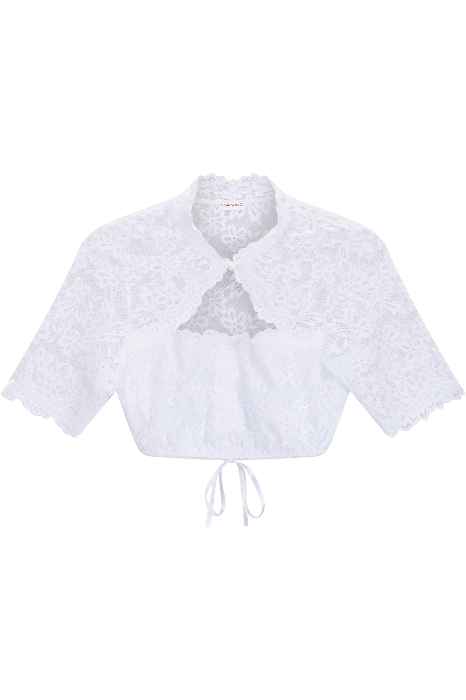 Dirndlbluse Sophie von Nina von C. in Weiß